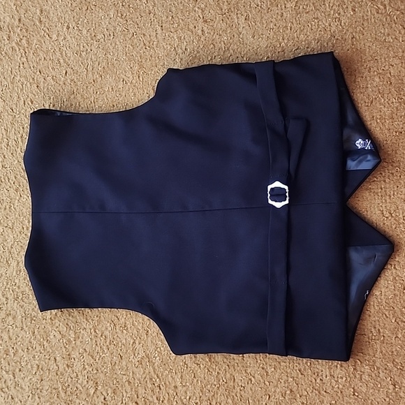 Black Bianco Boys Size 10 Suit Vest - Picture 5 of 7